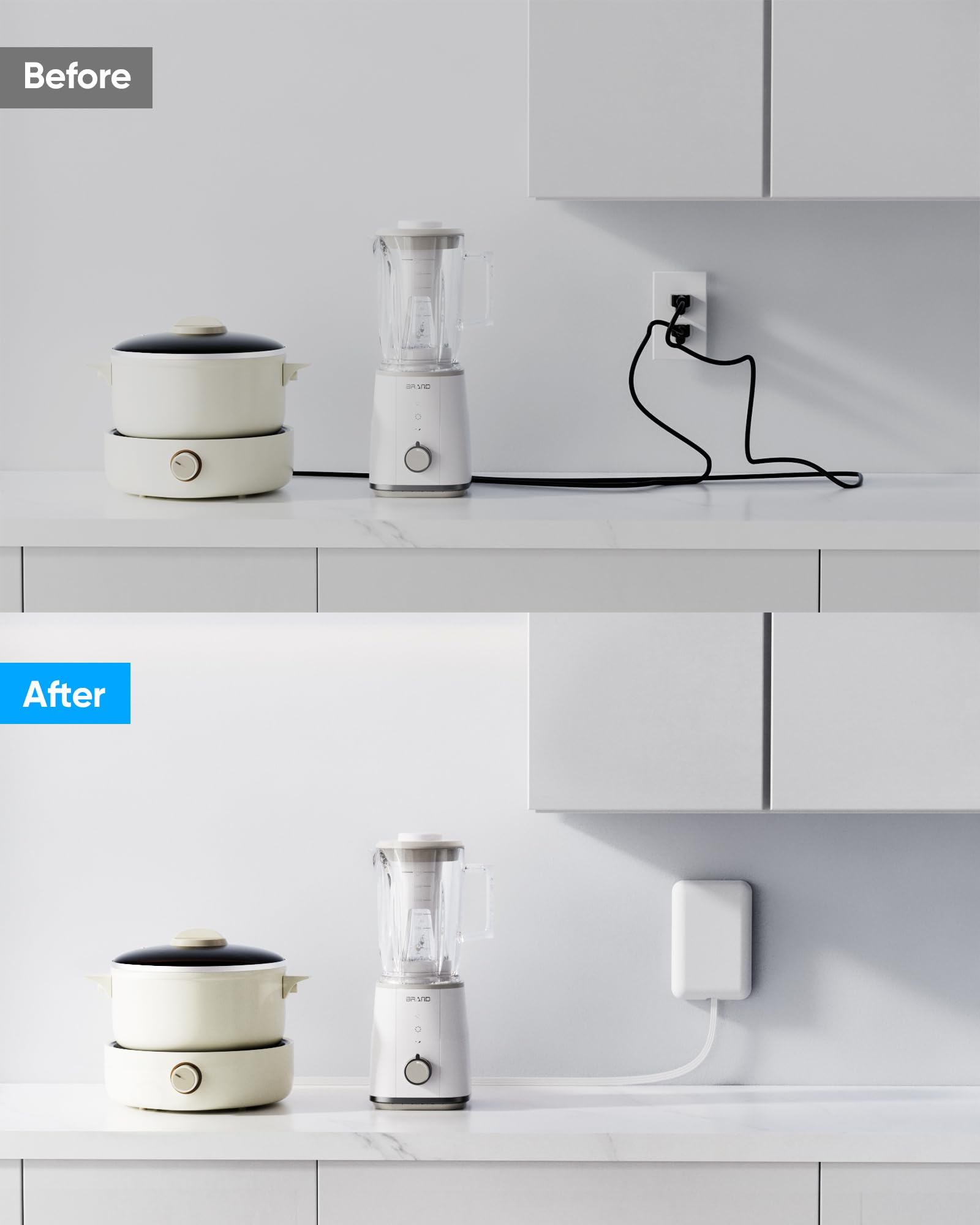 Olcorife extension cord with six outlets supports multiple devices at once.