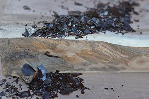 French polish workflow using garnet flakes for elegant sheen.