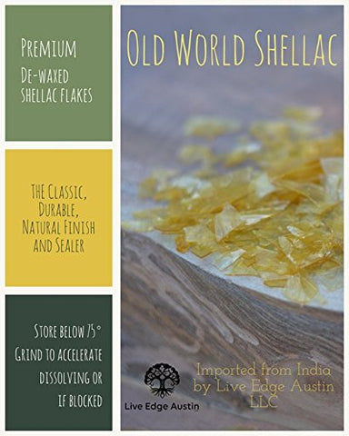 Old World Shellac sealer preventing pitch and odor transfer on surfaces