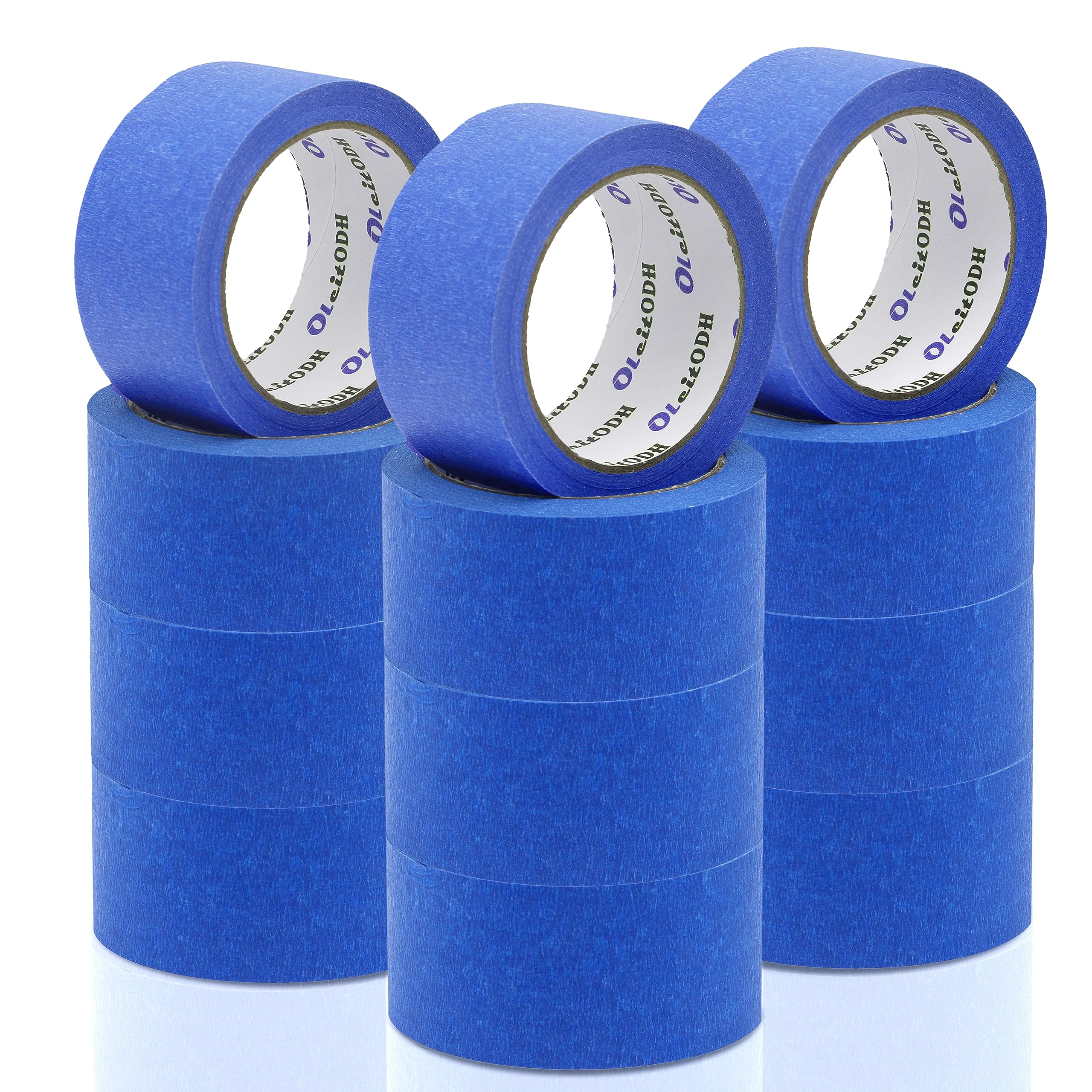 Oleitodh blue painter's tape roll for clean masking edges.