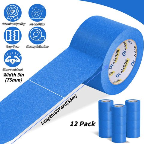 Oleitodh edge-finishing blue tape for precise masking on surfaces.