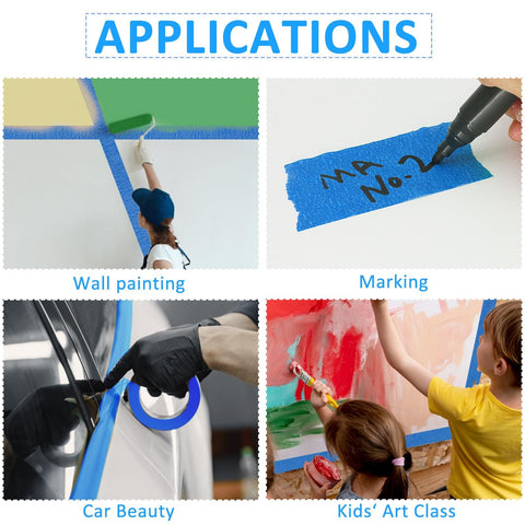 Oleitodh multi-use tape for textured surfaces like concrete and metal