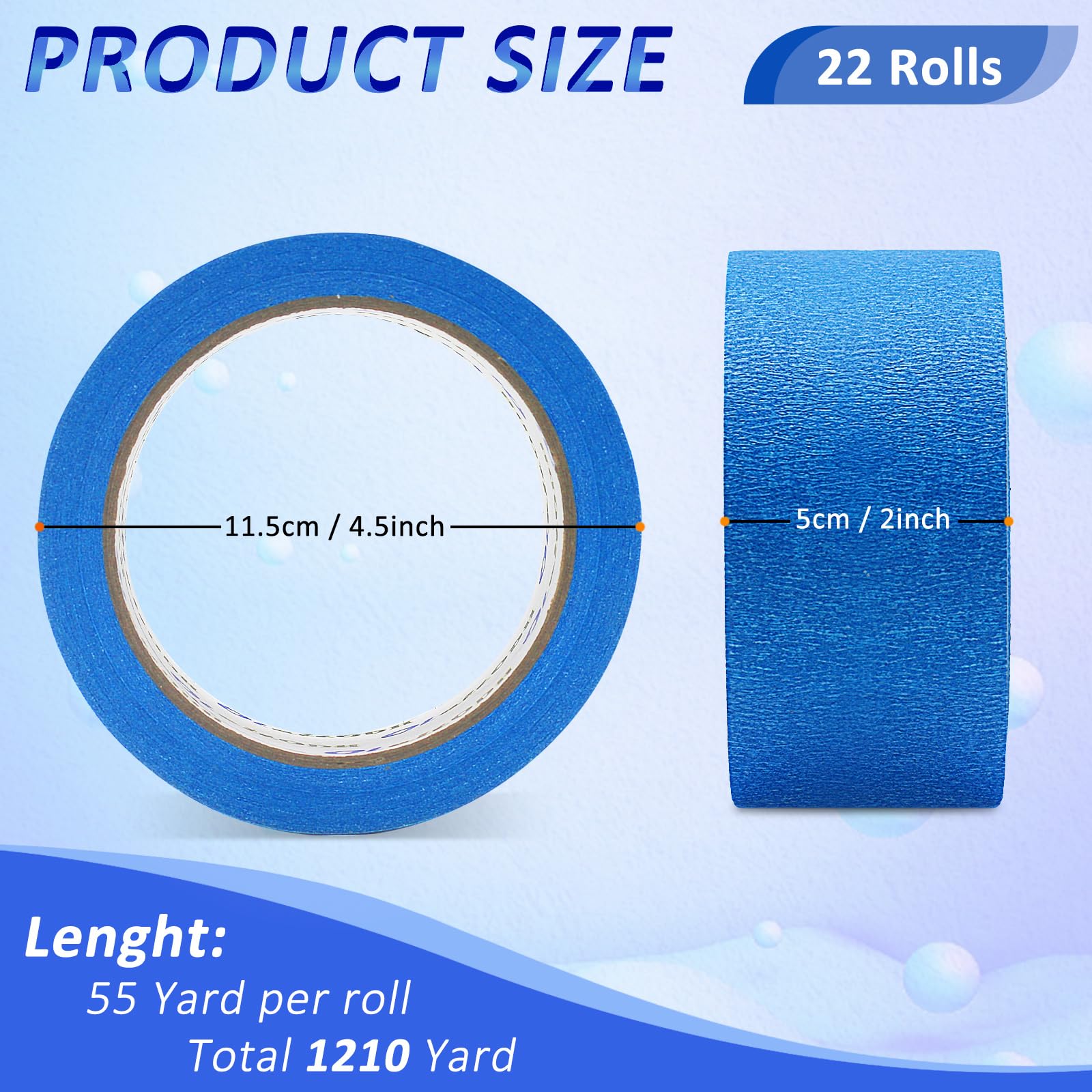 Oleitodh edge-trim tape 2in helps mask sharp lines precisely