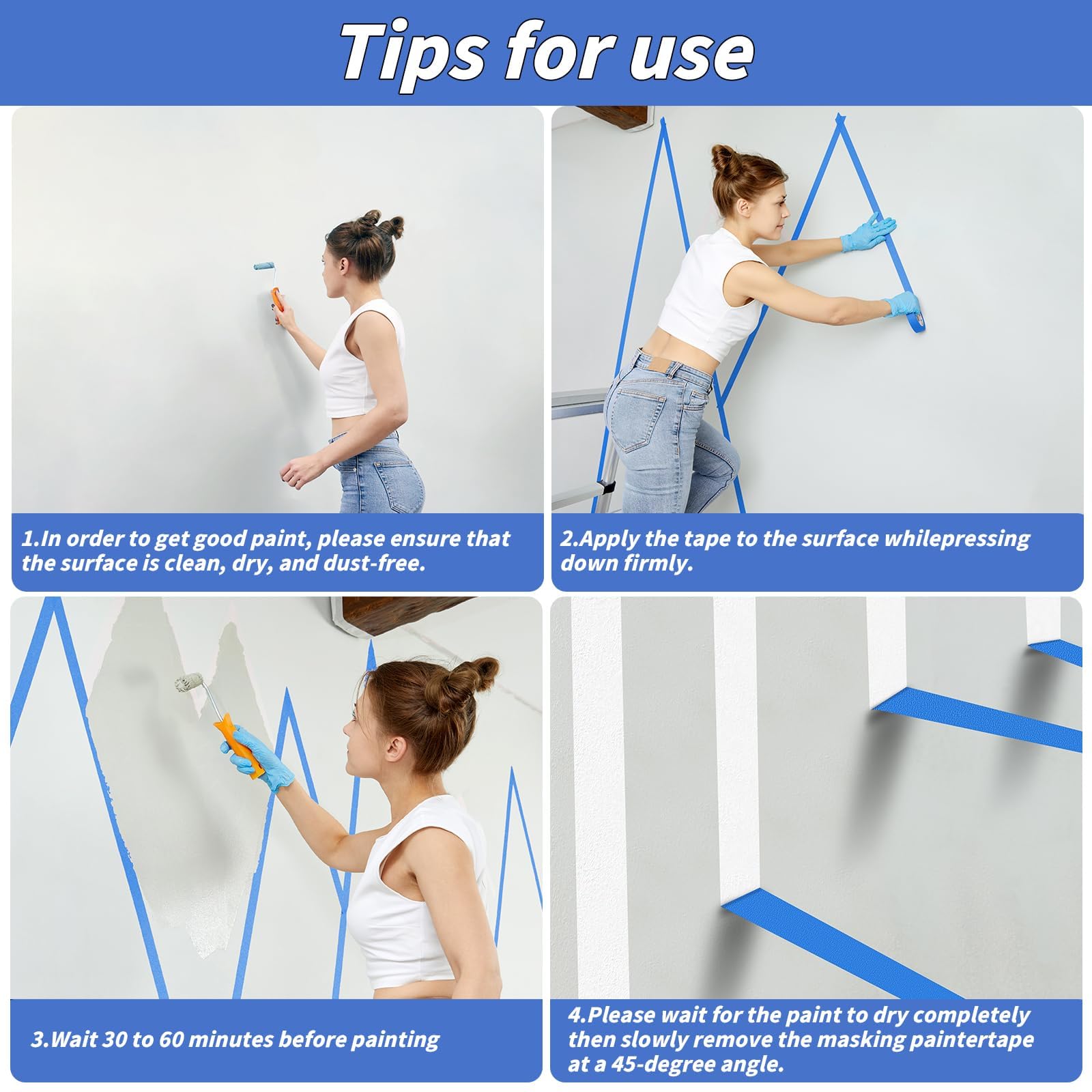 Oleitodh wall-painting tape offers professional-grade masking for interiors.