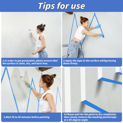 Oleitodh wall-painting tape offers professional-grade masking for interiors.
