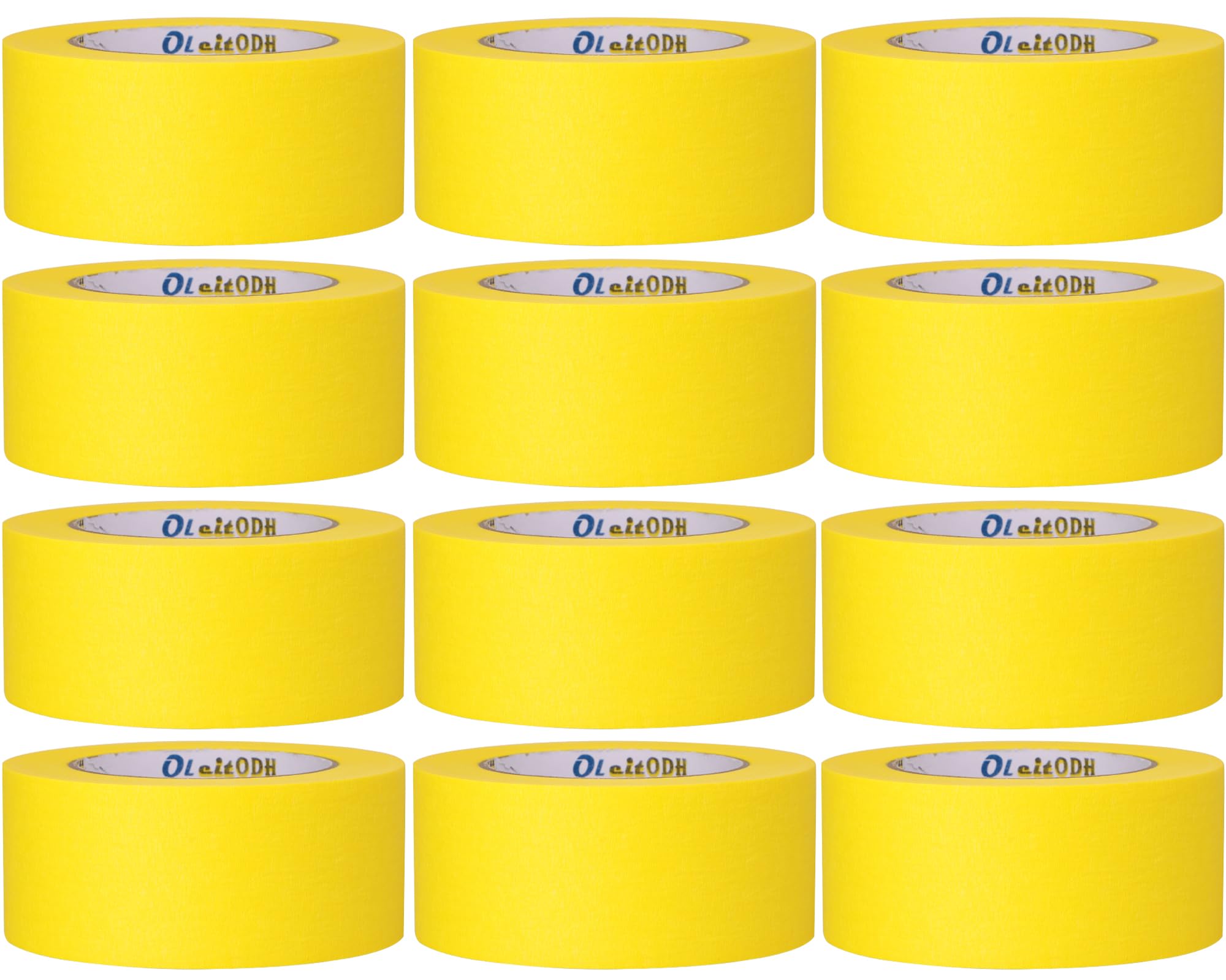 Oleitodh yellow painters tape 2in edge for crisp, clean paint lines