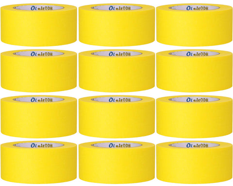 Oleitodh yellow painters tape 2in edge for crisp, clean paint lines
