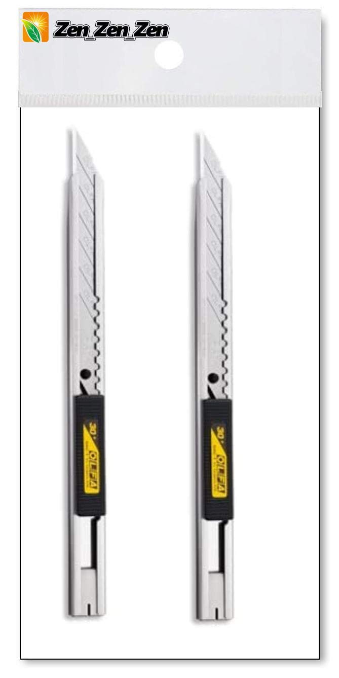 OLFA 141B 9mm utility knife with automatic lock for secure blade changes.
