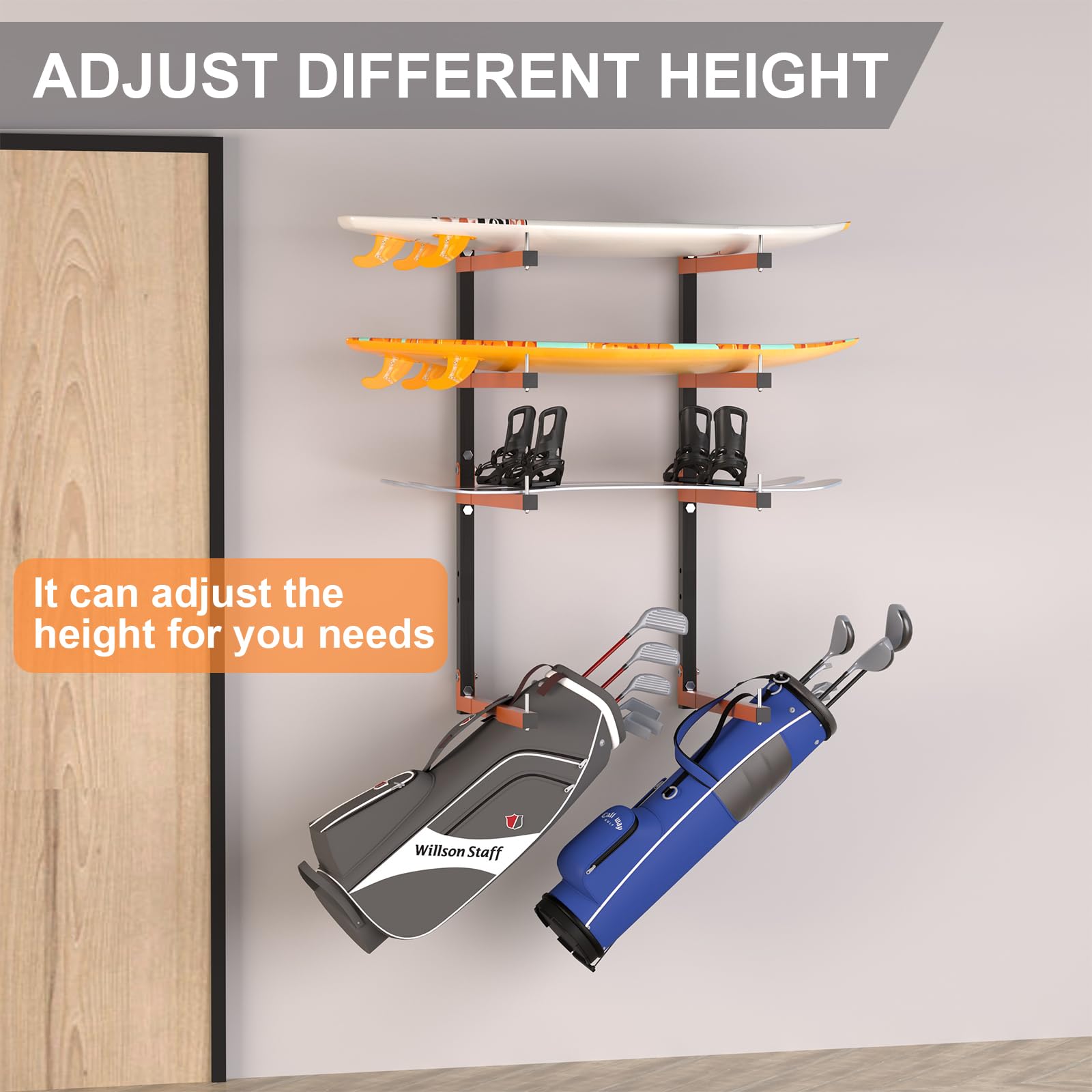 Olgsibb easy-install wall-mount kit enables quick setup.