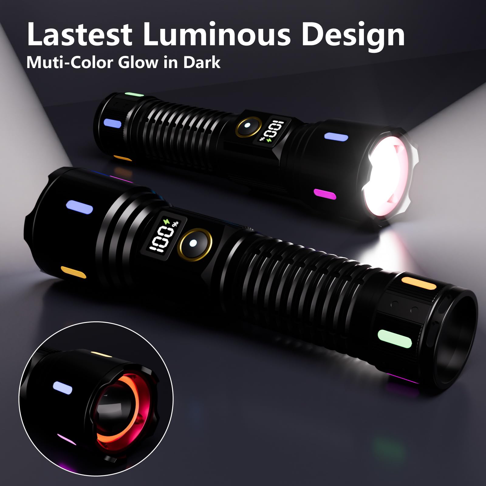 OLIARIL X725 five-mode operation supports high, medium, low, strobe, and SOS