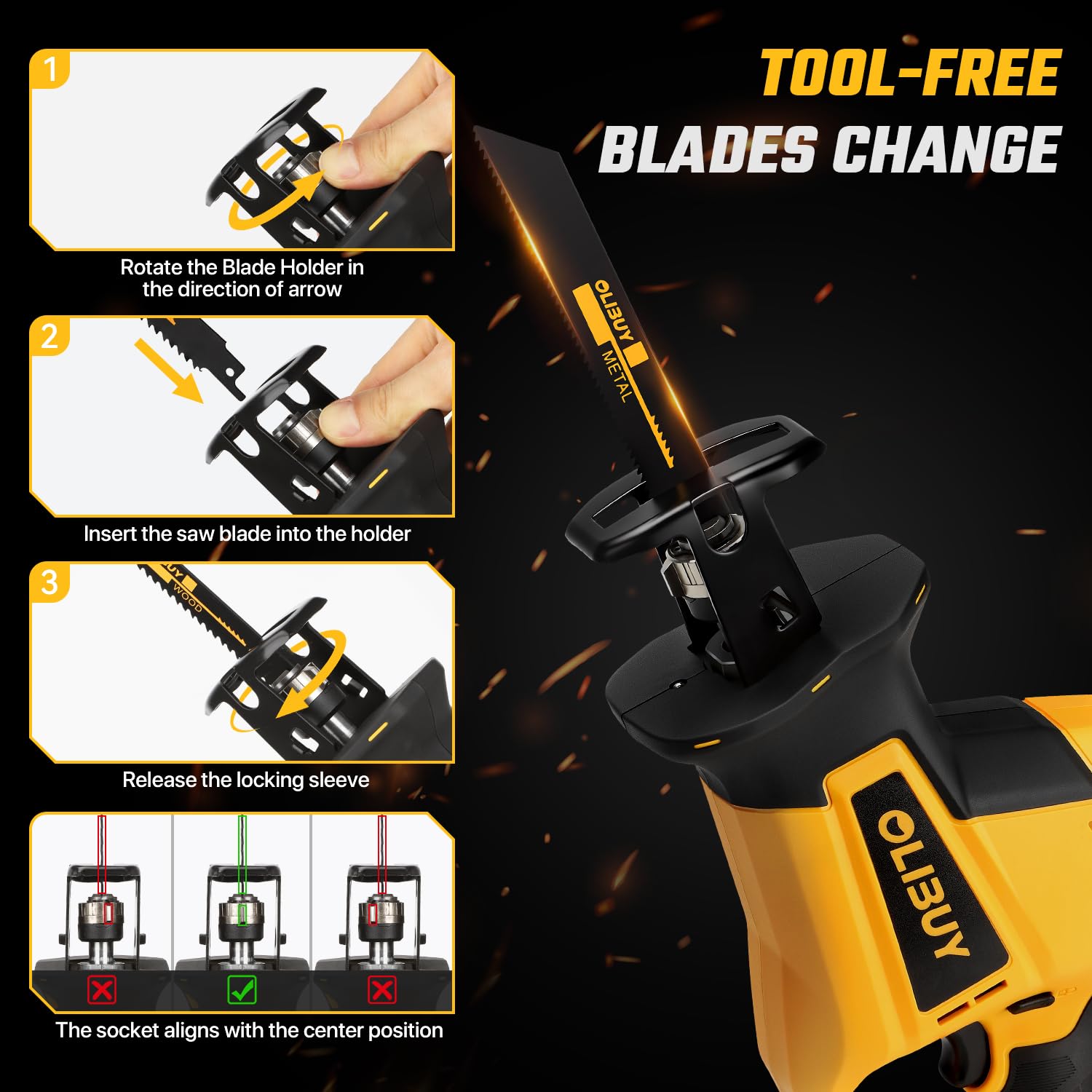 OLIBUY ergonomic rubberized grip supports comfortable one-handed operation