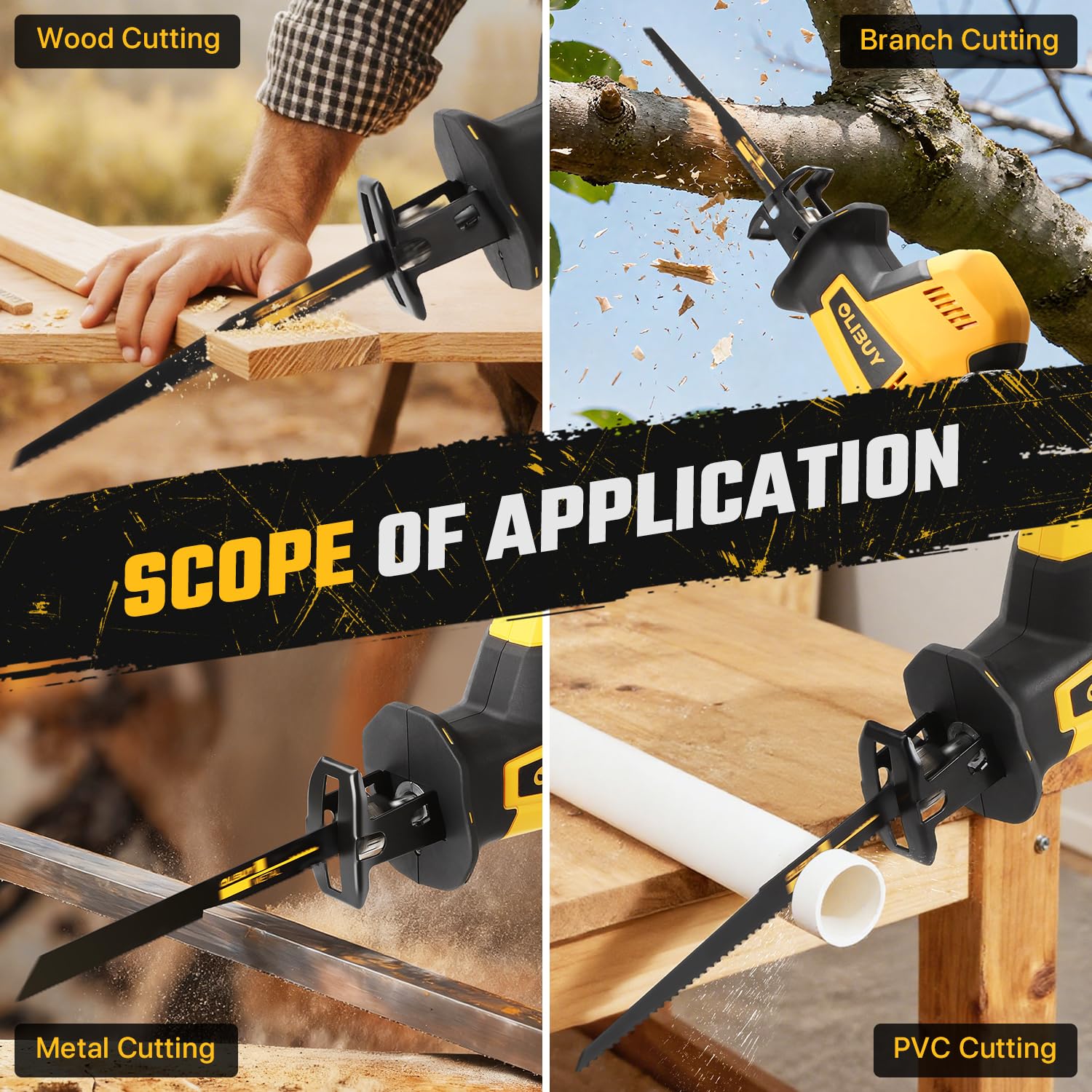 OLIBUY safety lock and protective cover prevent accidental starts