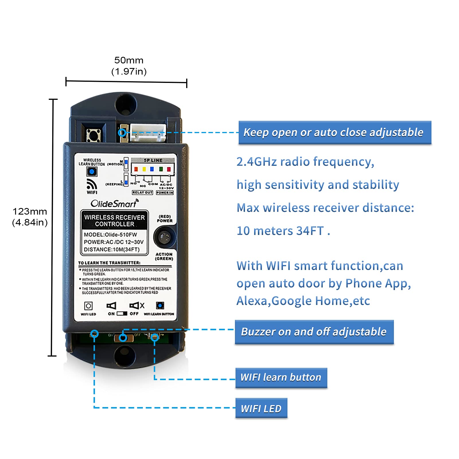 Olideauto handheld programmer simplifies on-site parameter tuning.