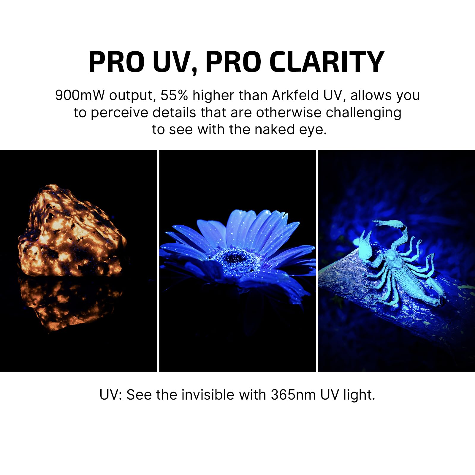 OLIGHT Arkfeld Pro battery indicator displays power level at a glance
