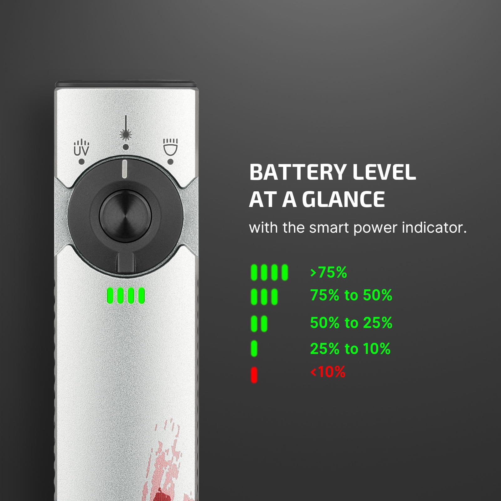 OLIGHT Arkfeld Pro USB-C charging for quick top-ups.