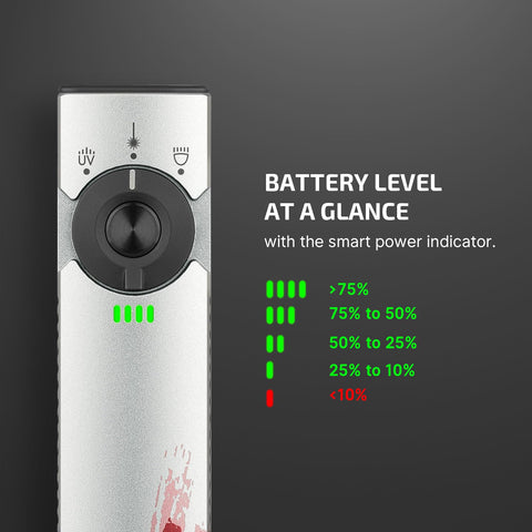 OLIGHT Arkfeld Pro USB-C charging for quick top-ups.