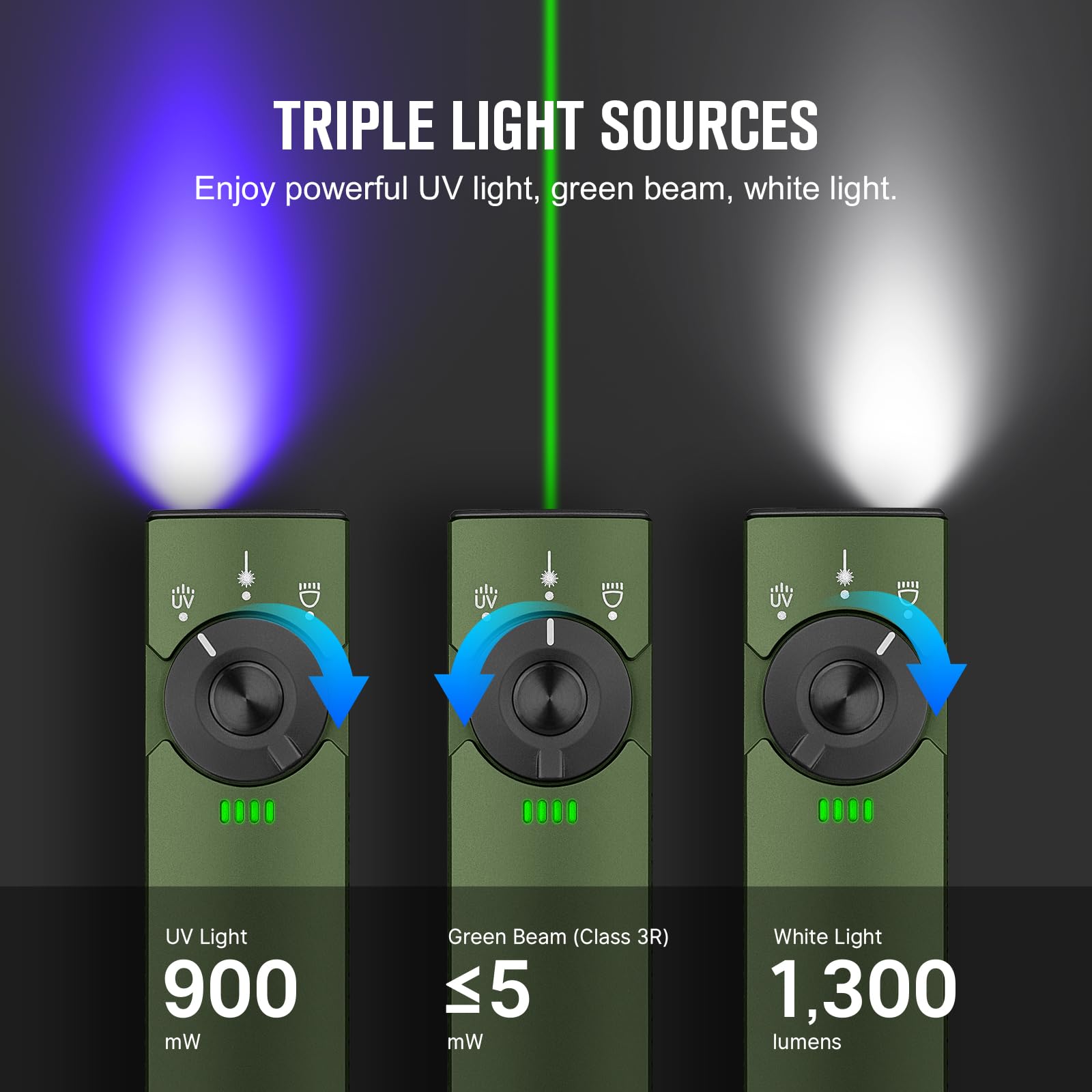 OLIGHT Arkfeld Pro UV 365nm light for quick inspections and material checks