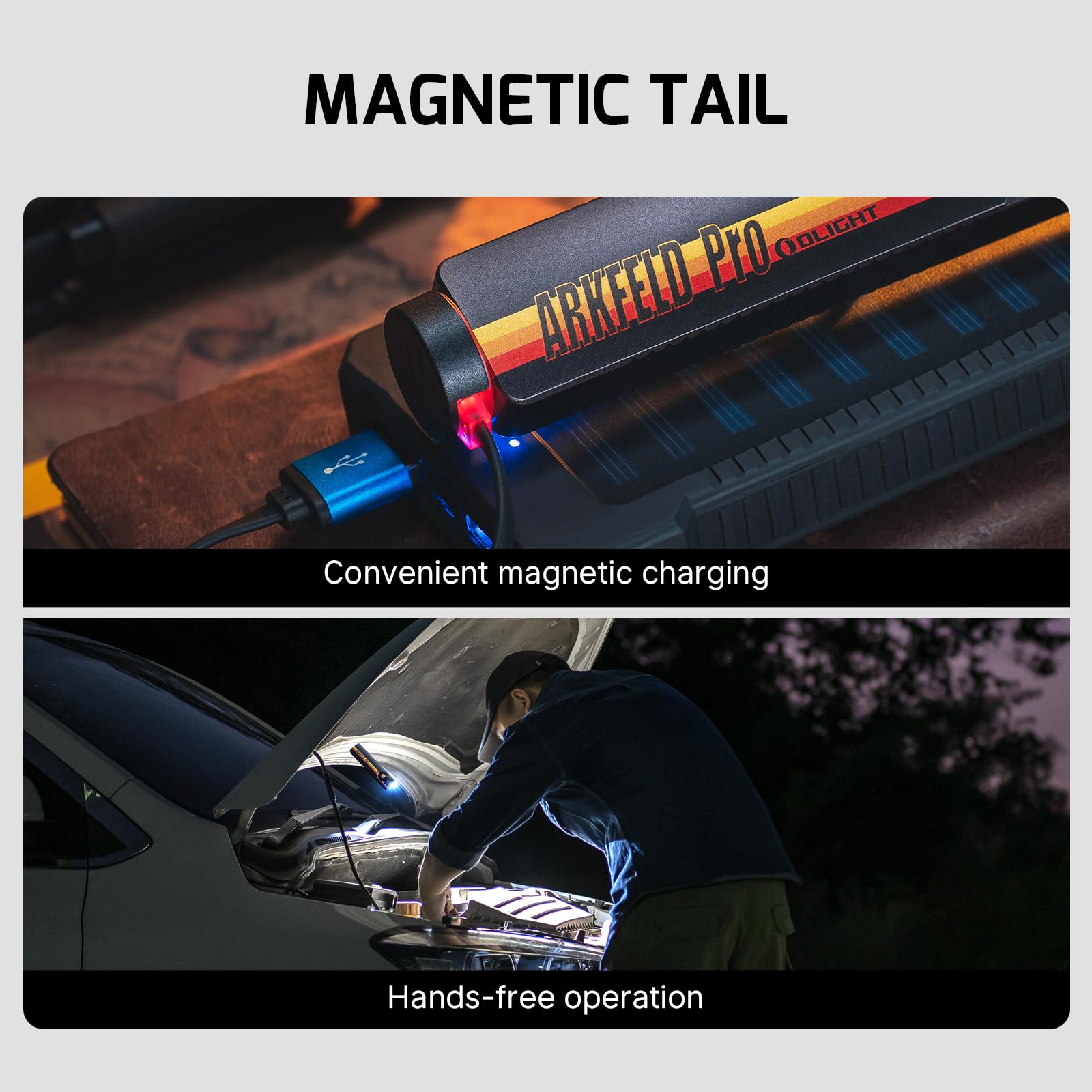 OLIGHT Arkfeld Pro white LED mode for bright, versatile illumination