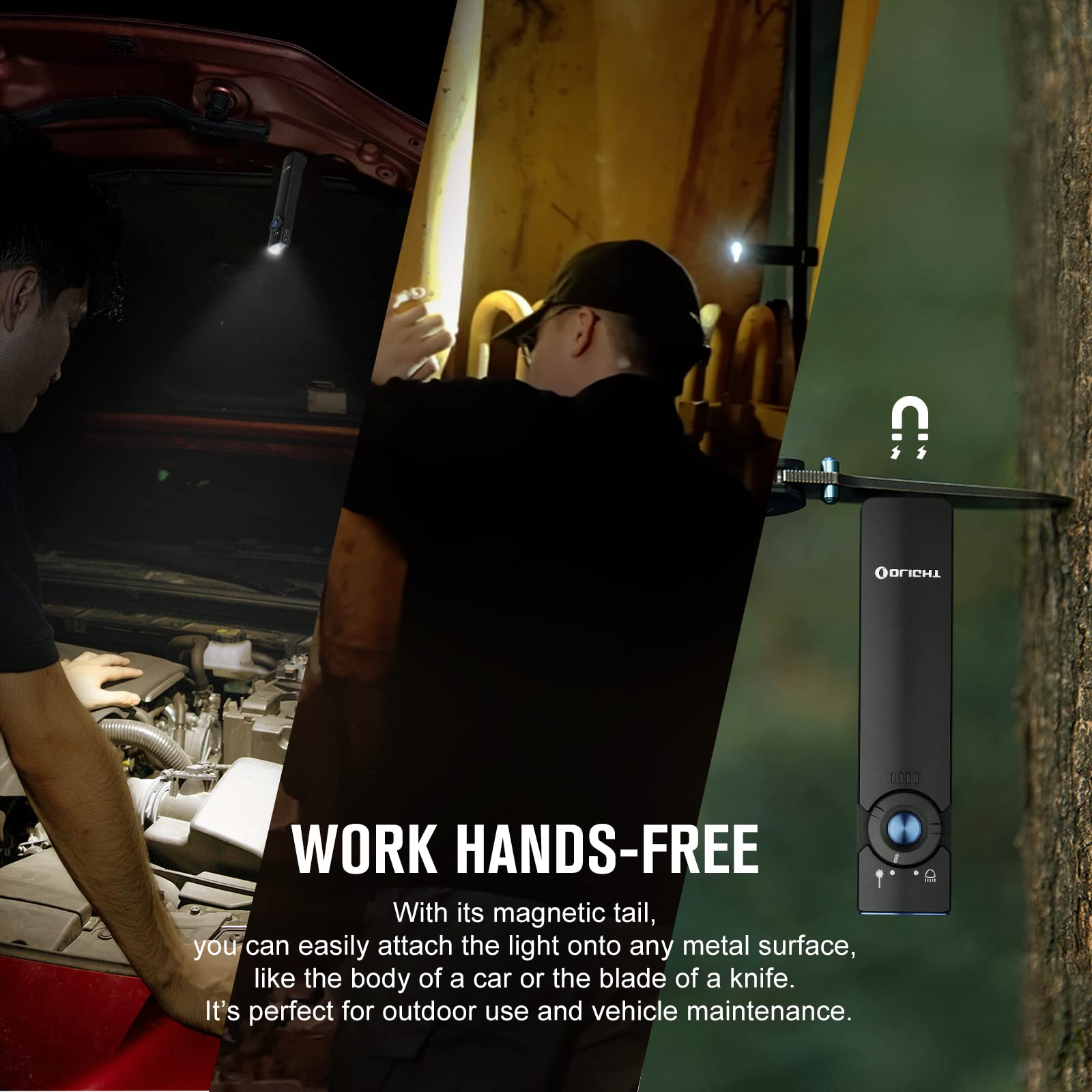 OLIGHT Arkfeld rechargeable built-in battery for convenient charging on the go.