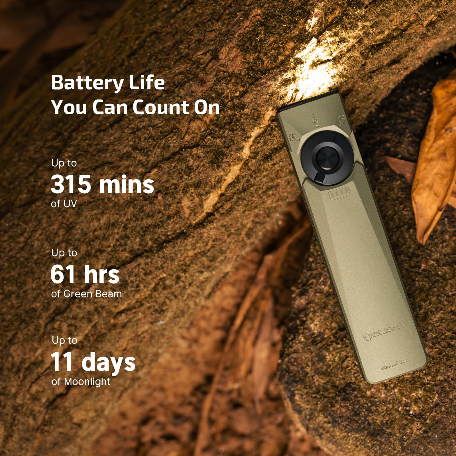 OLIGHT Arkfeld Ultra compact size fits in pocket or bag for quick checks