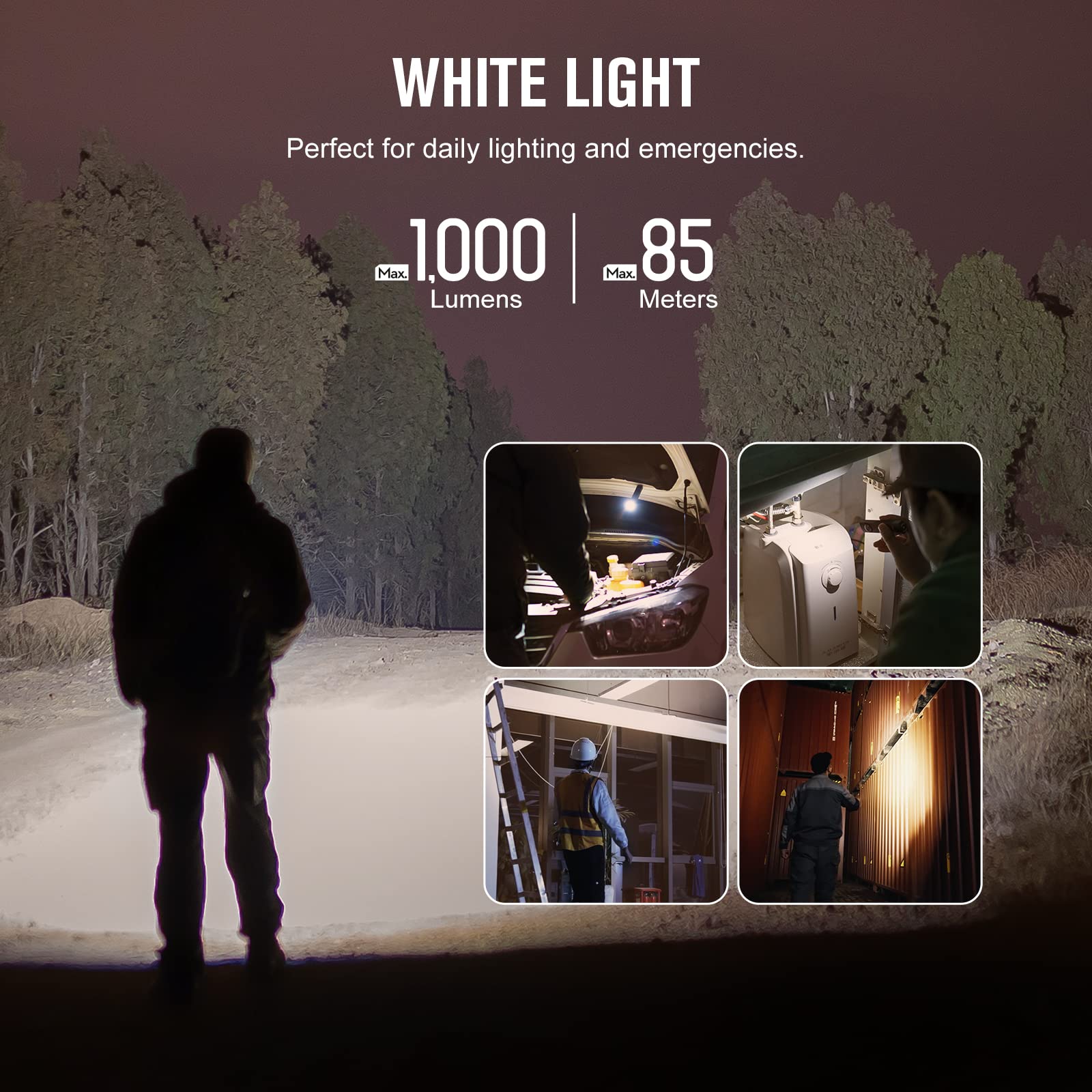 OLIGHT Arkfeld UV delivering 1000 lumens for bright outdoor illumination