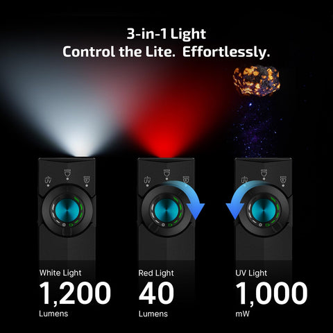 OLIGHT ArkPro Lite UV 365nm detection beam reveals hidden details
