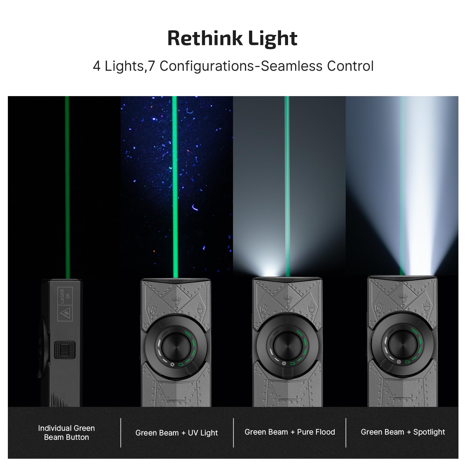 OLIGHT ArkPro long-range spotlight reaches 205 meters for distant details.