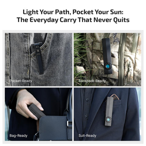 OLIGHT ArkPro-magnetic-dock secures charging on metal surfaces.