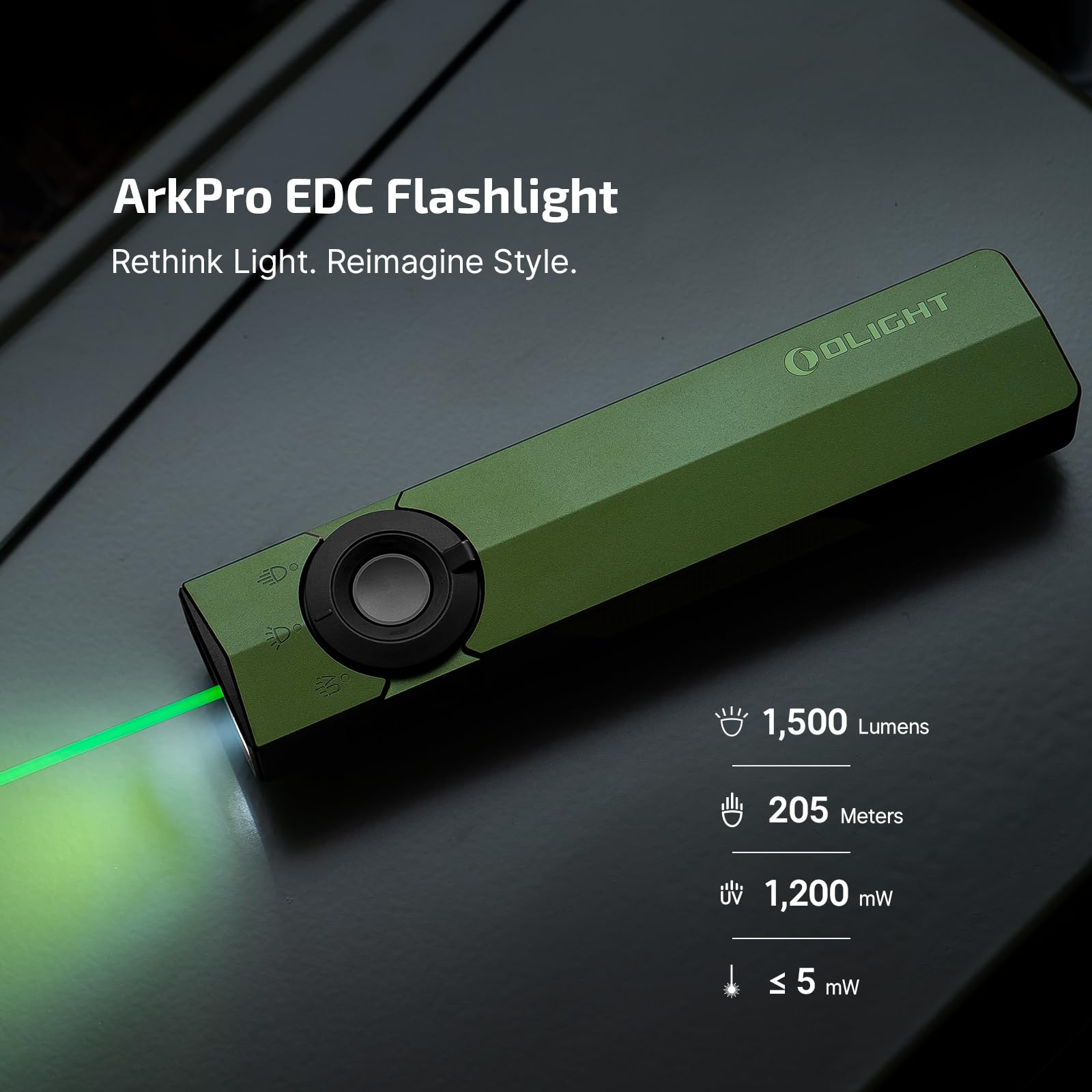 OLIGHT ArkPro UV light reveals hidden details for camp tasks
