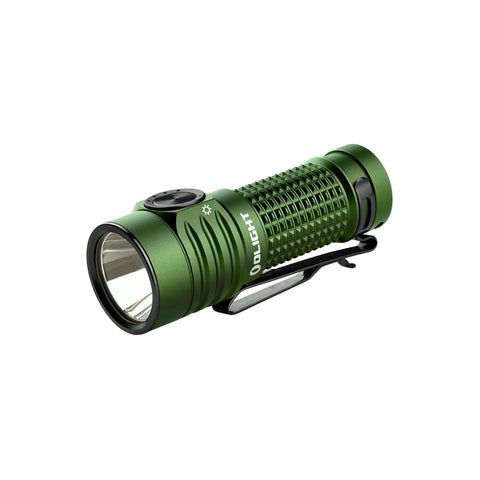 OLIGHT BatonTurbo compact-bezel shows palm-sized design for quick pocket access