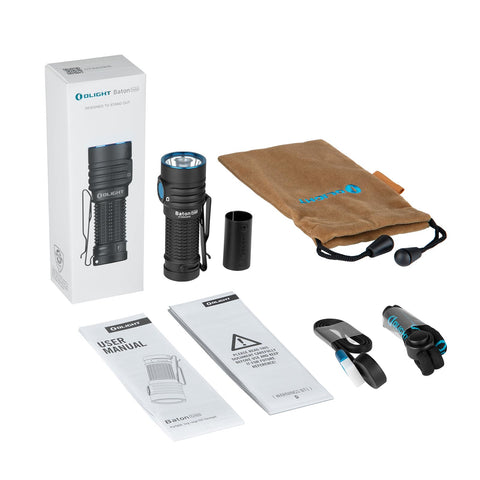 OLIGHT BatonTurbo compact EDC lighting ideal for camping and hiking.