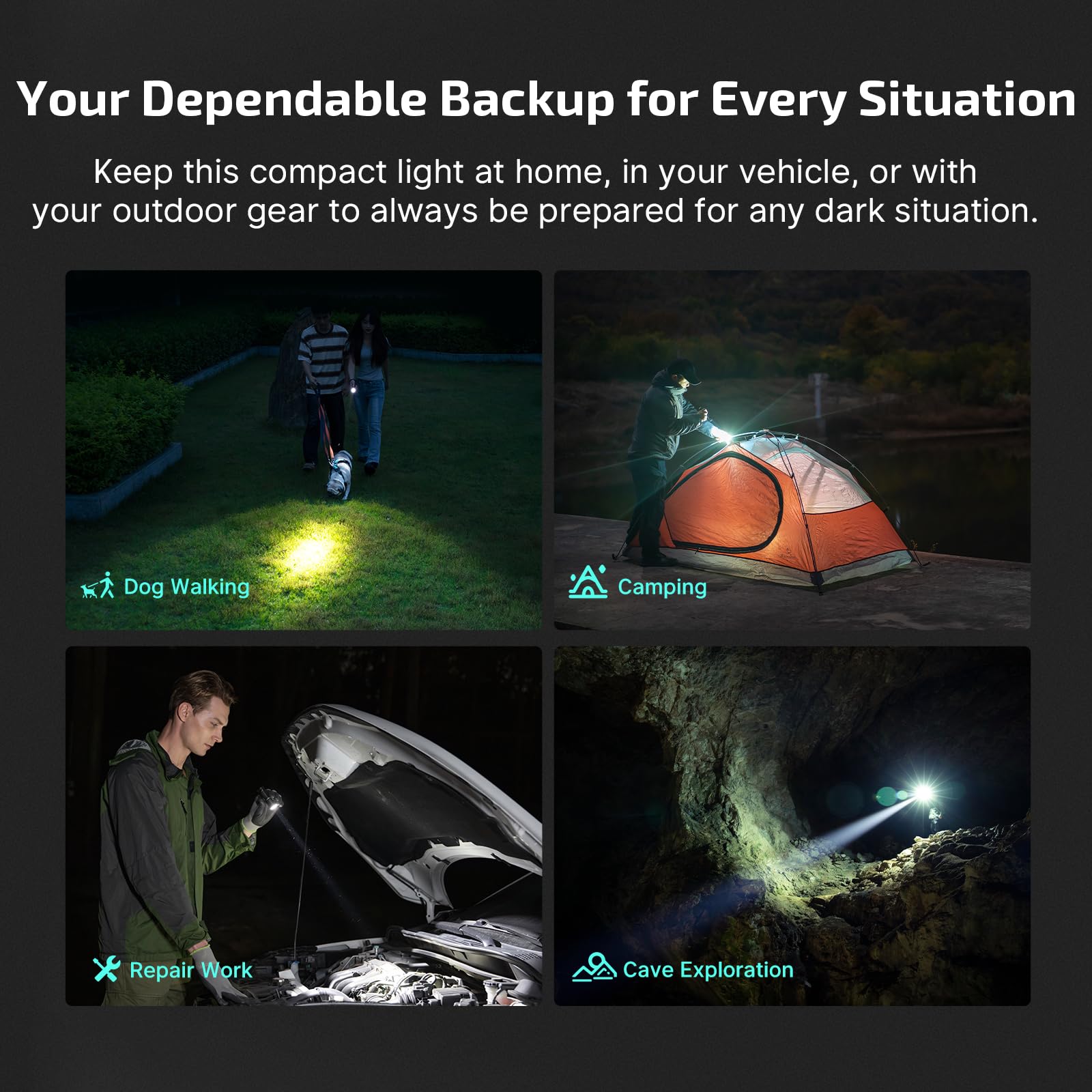 OLIGHT BatonTurbo magnetic charging cable for fast top-ups.