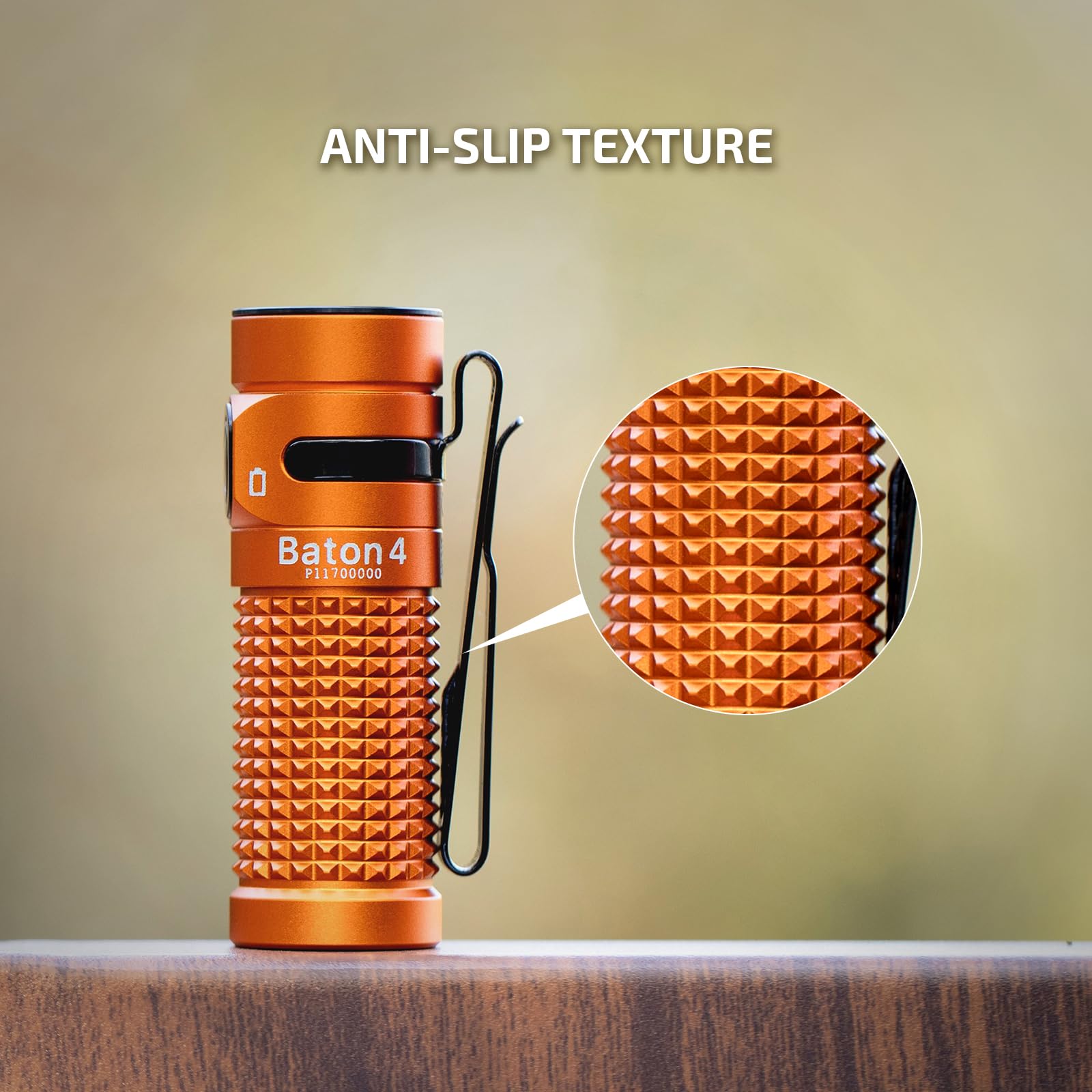 OLIGHT Baton4 in camping or emergencies provides reliable light for tasks.