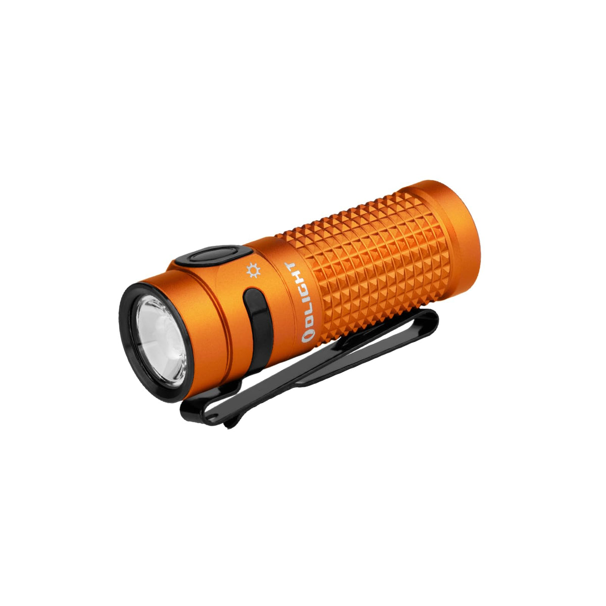 The OLIGHT Baton4 front view highlights its compact size and bright beam for everyday carry.