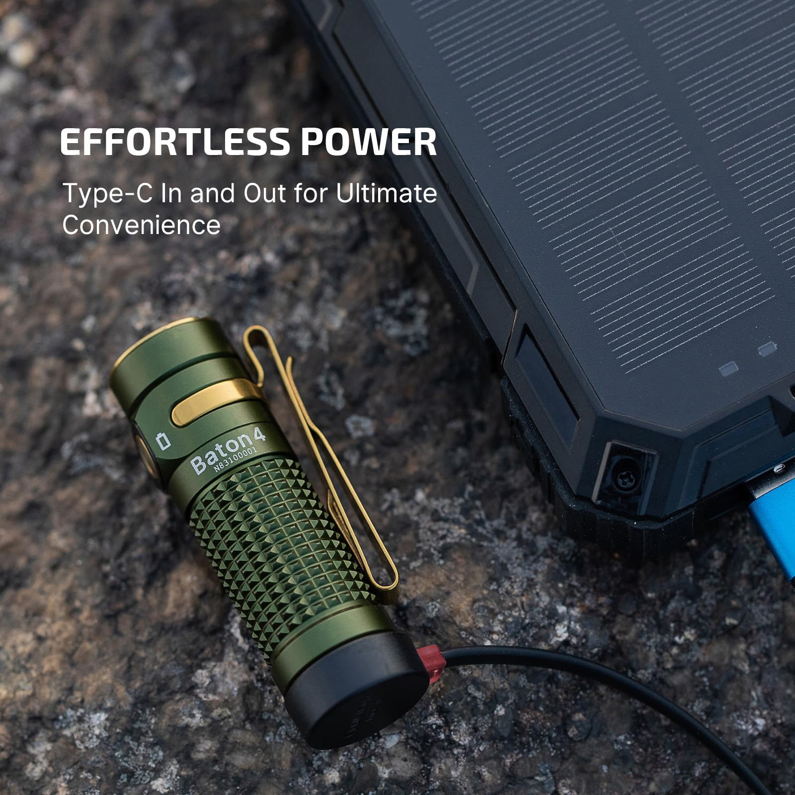 OLIGHT Baton4 metal switch feels solid and durable.