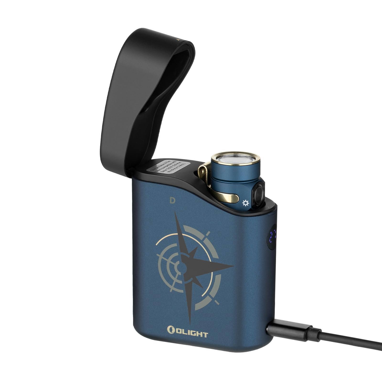 OLIGHT Baton4 Premium Edition flashlight front view for everyday carry.