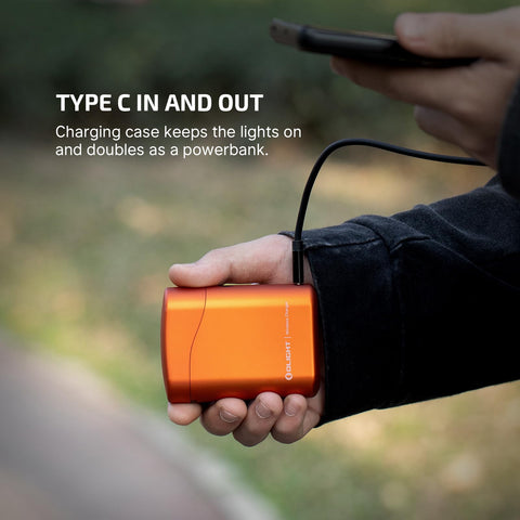 OLIGHT Baton4 Premium EDC orange body enhances outdoor visibility