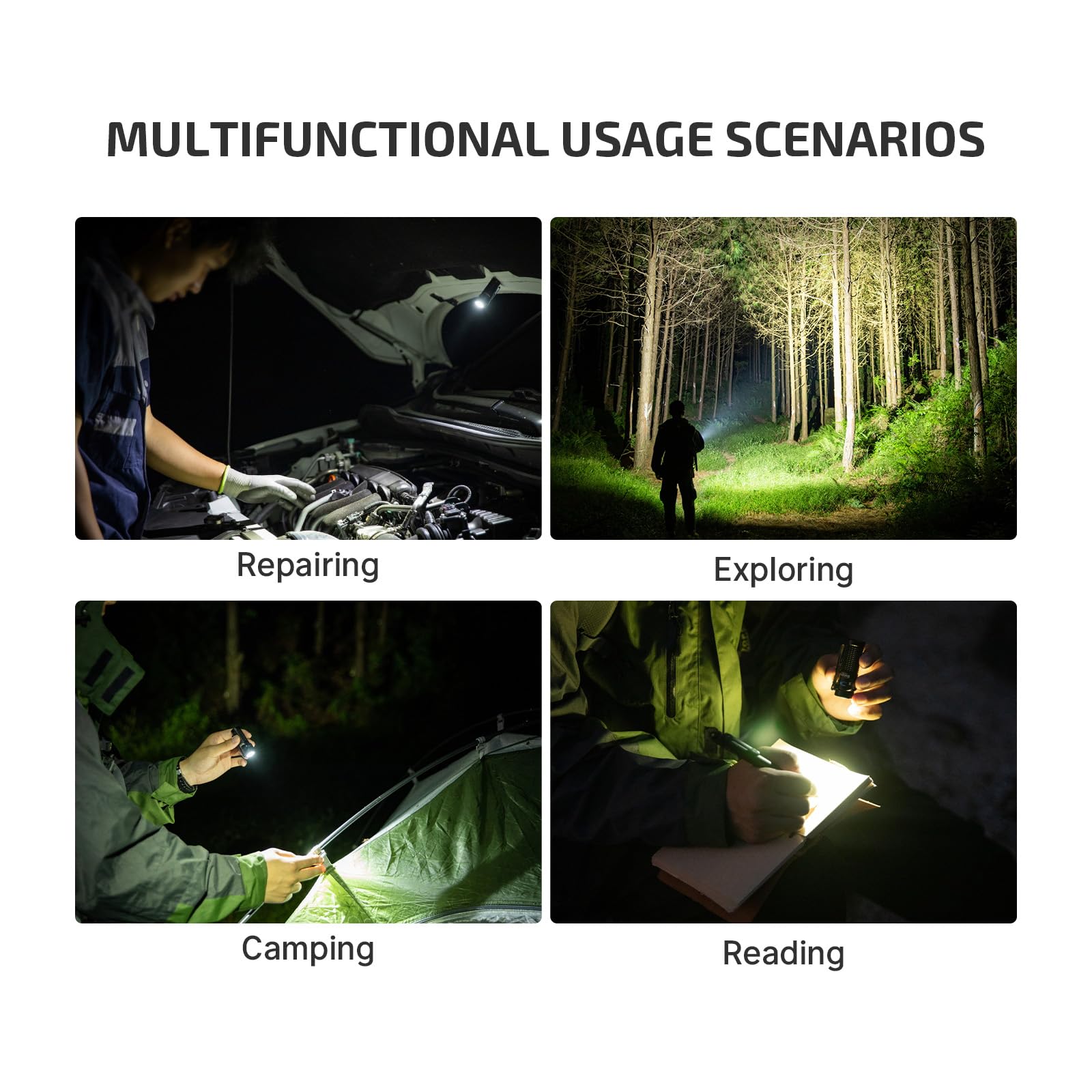 OLIGHT Baton4 six-mode versatility for camping, emergencies, and daily tasks