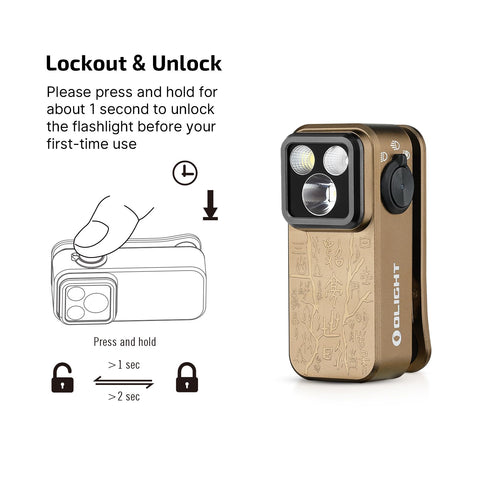 OLIGHT Oclip Pro magnetic base enables hands-free attachment to metal surfaces