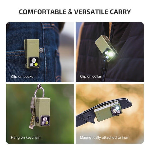 OLIGHT Oclip Ultra Type-C charging for quick recharging on the go