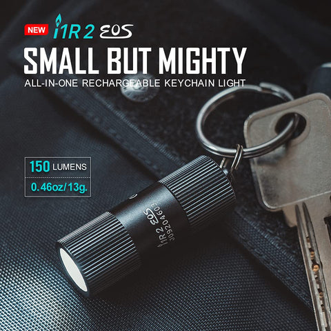 OLIGHT i1R 2 EOS 150-lumen beam for bright outdoor visibility