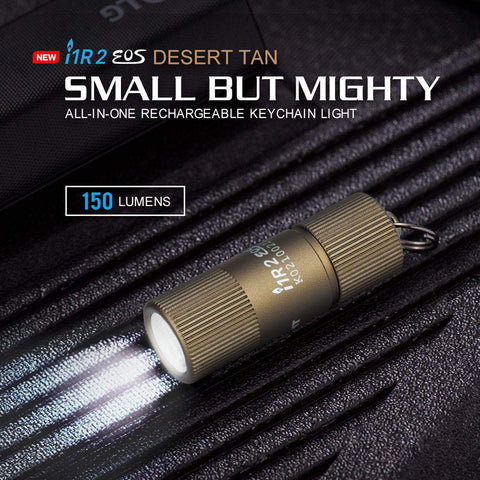 OLIGHT i1R 2 EOS twist-on close-up for simple one-handed control.