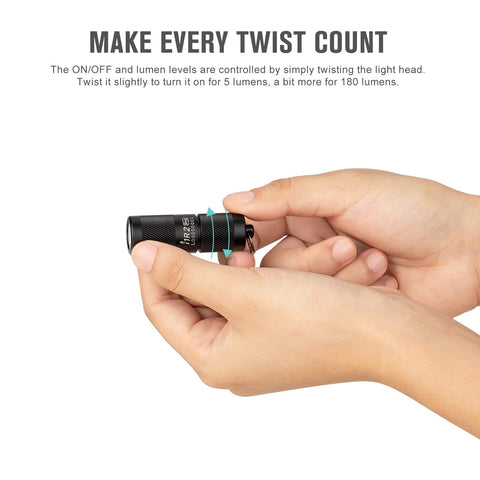 OLIGHT I1R 2 Pro EOS USB-C charging completes in about 100 minutes