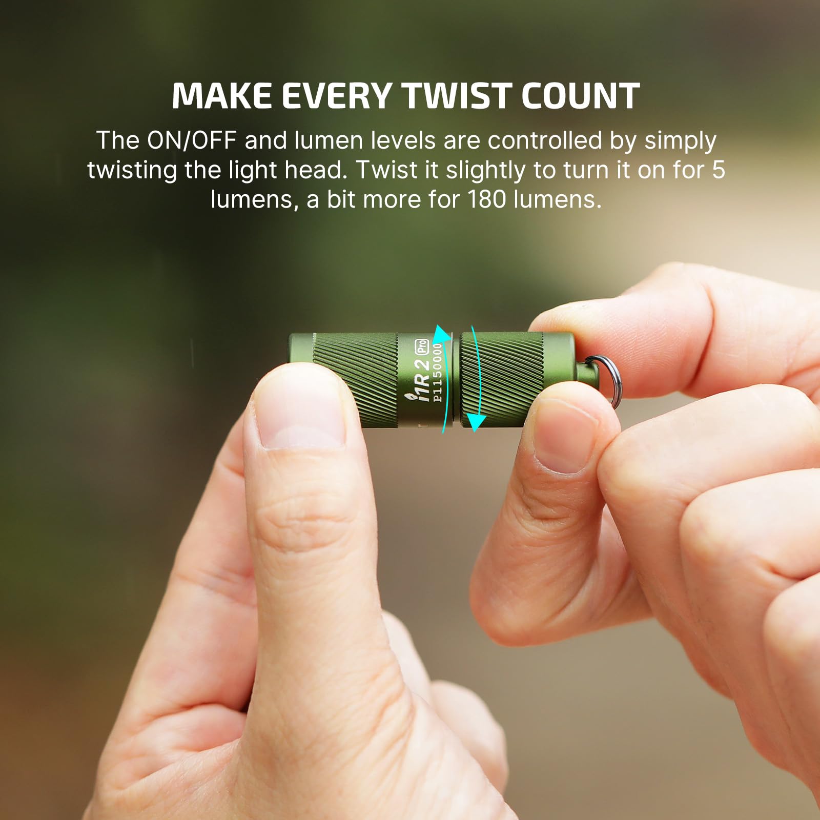 Fast USB-C charging on OLIGHT I1R 2 Pro EOS in about 100 minutes