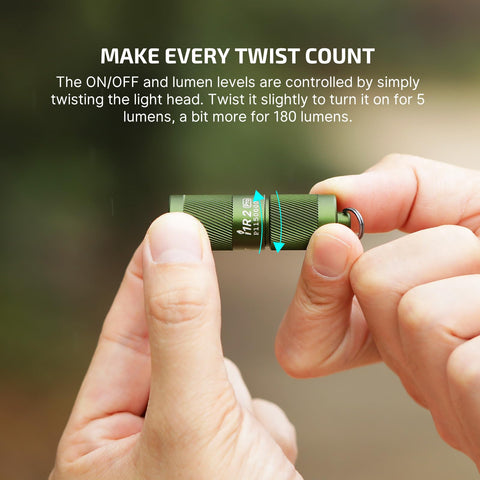 Fast USB-C charging on OLIGHT I1R 2 Pro EOS in about 100 minutes