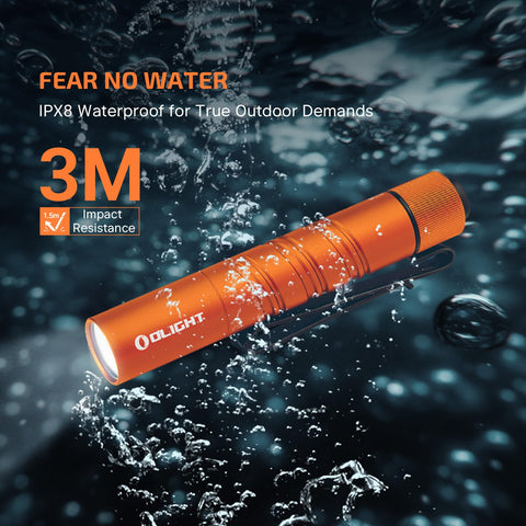 OLIGHT I3T 2 EOS extended runtime stays cooler under prolonged use