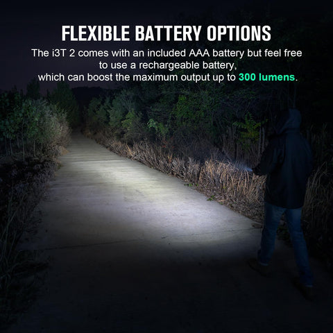 OLIGHT I3T 2 EOS powered by AAA battery for reliable everyday lighting