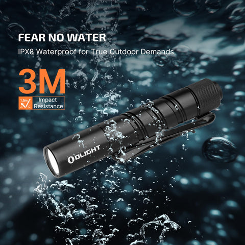 OLIGHT I3T 2 rechargeable-ready option boosts output when needed.