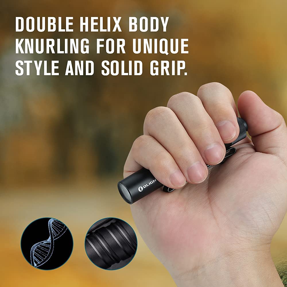OLIGHT I3T EOS beam pattern highlights soft, balanced illumination for close tasks