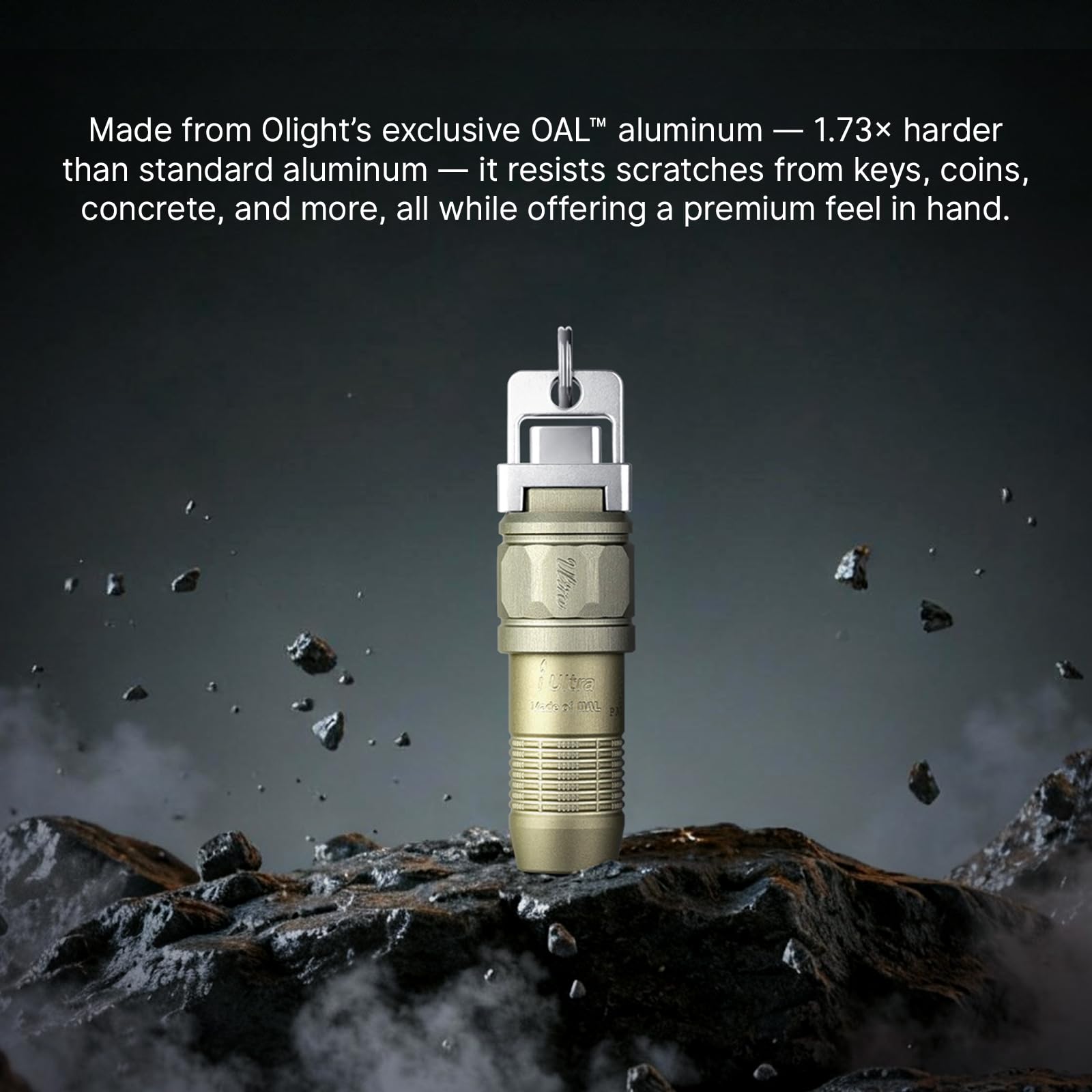 OLIGHT iUltra instant activation at 80 lumens for immediate use